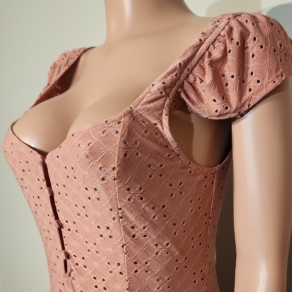 Wayf Pink Maxi Sundress with Sweetheart Neckline - Picture 12 of 13